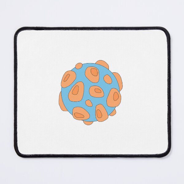 Item preview, Amazing blue planet with orange craters designed and sold by laura-003.