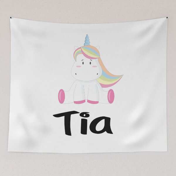 Item preview, Tia Cute Unicorn Name designed and sold by ProjectX23.