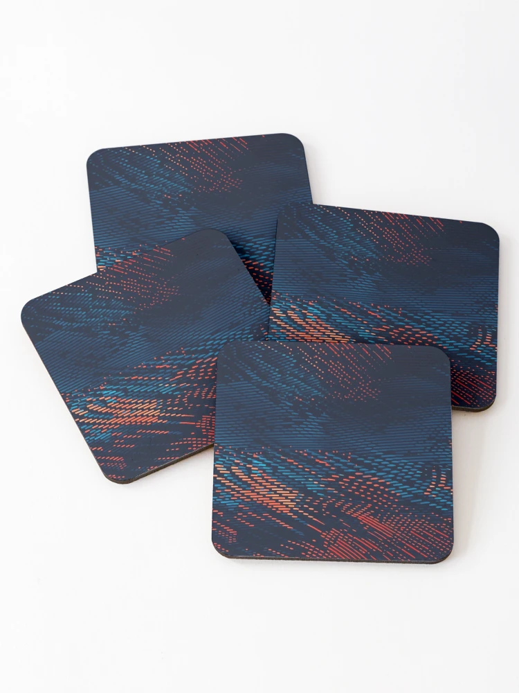 Thumbnail 1 of 5, Coasters (Set of 4), binary code designed and sold by MoonDesinso.
