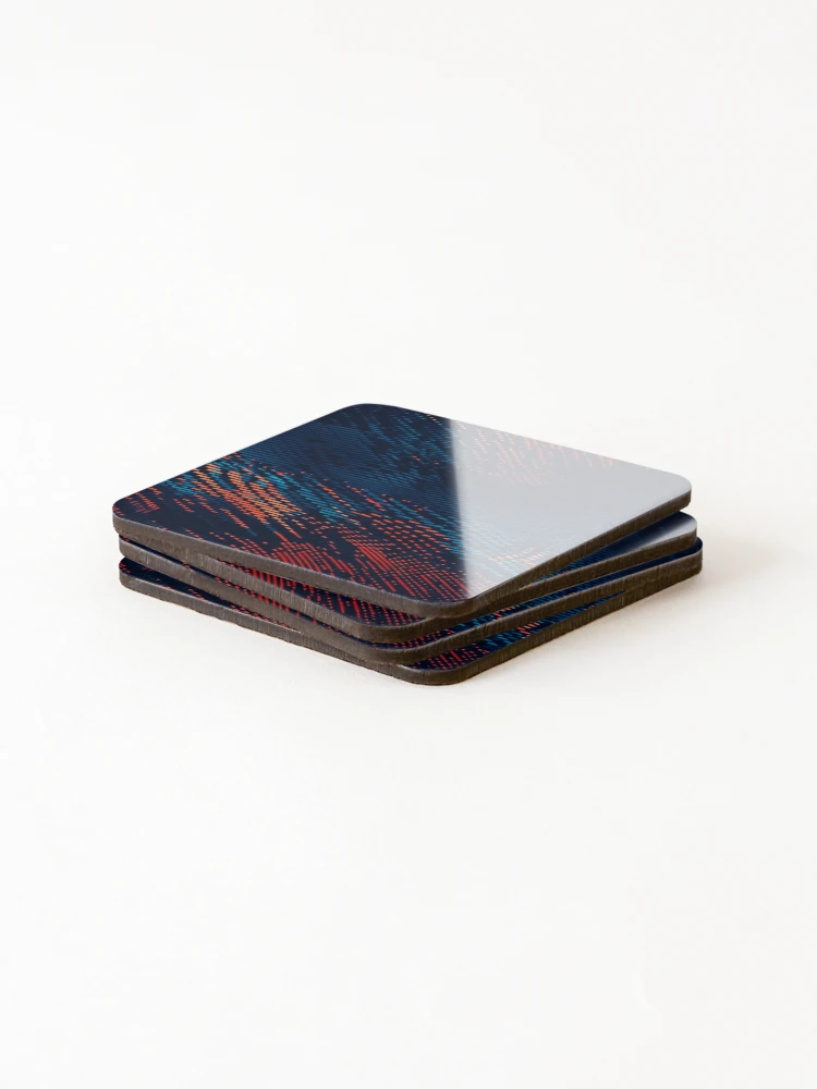 Thumbnail 4 of 5, Coasters (Set of 4), binary code designed and sold by MoonDesinso.