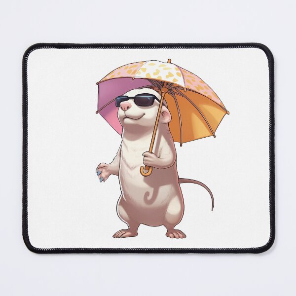 Item preview, Naked mole rat with parasol designed and sold by pinguinii.