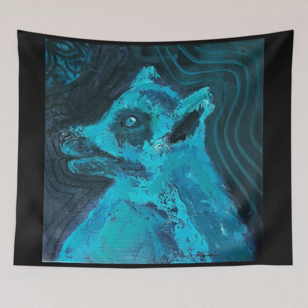 Item preview, Acrylic Turquoise Hypnotized Lemur designed and sold by FFontaine68.