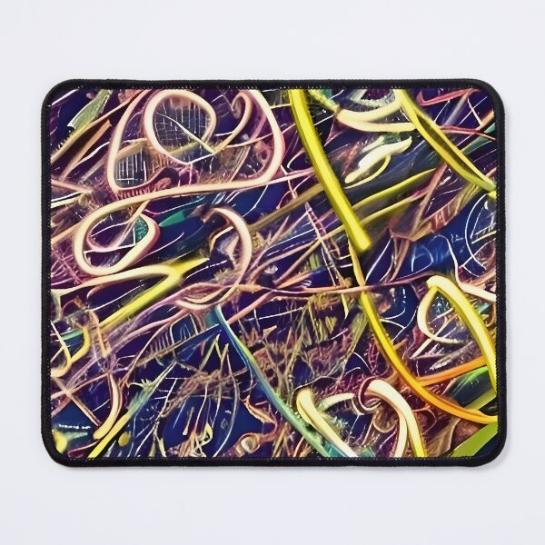 Item preview, An abstract picture with colorful shining lines designed and sold by Zolongano.