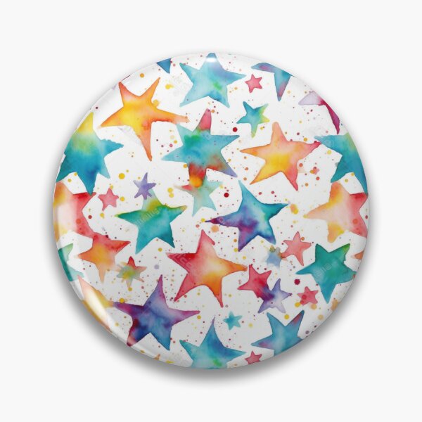 Item preview, Stellar Watercolor Melody Pattern designed and sold by ChromaticClings.