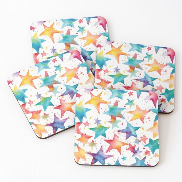 Item preview, Stellar Watercolor Melody Pattern designed and sold by ChromaticClings.