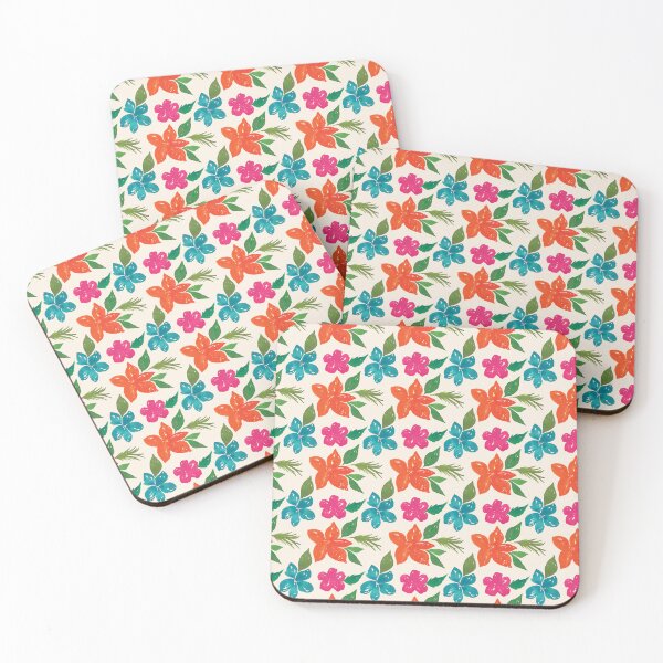 Item preview, tropical florals designed and sold by Blanca-and-Rose.