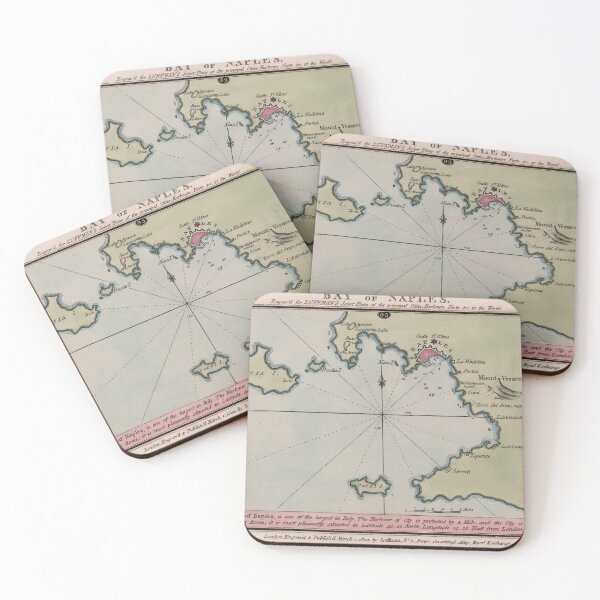 Item preview, Vintage Map of Bay of Naples Italy (1800) designed and sold by BravuraMedia.