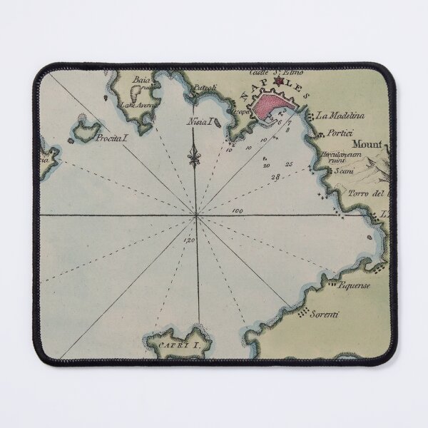 Item preview, Vintage Map of Bay of Naples Italy (1800) designed and sold by BravuraMedia.