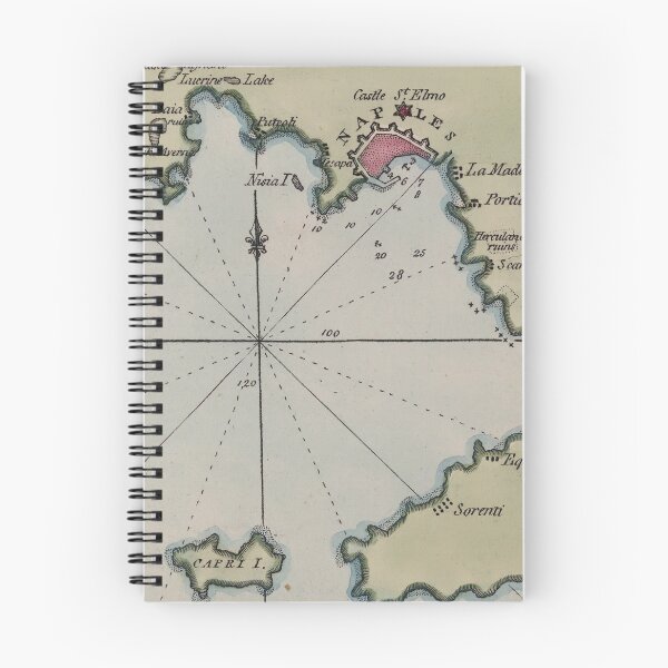 Item preview, Vintage Map of Bay of Naples Italy (1800) designed and sold by BravuraMedia.