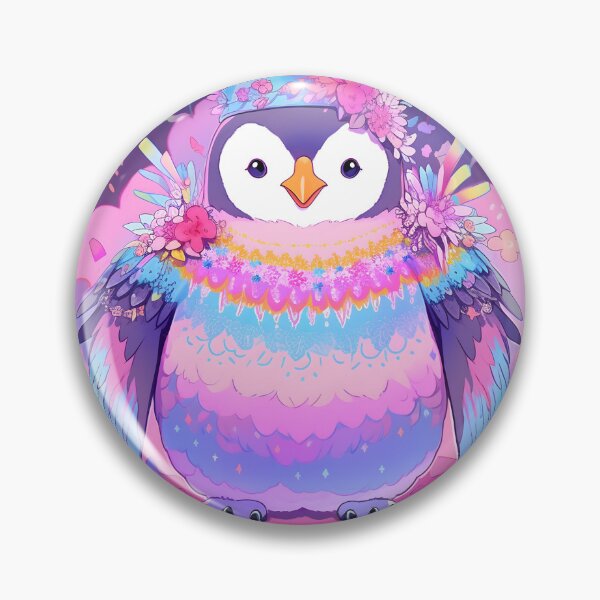 Artikelvorschau, Y2K Aesthetic - Prism Penguin entworfen und verkauft von Cosmic-Canvases.