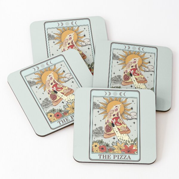 Item preview, Food Tarot Card The Pizza | modern tarot, tarot memes, pastel tarot designed and sold by ThirdEyeDesign1.