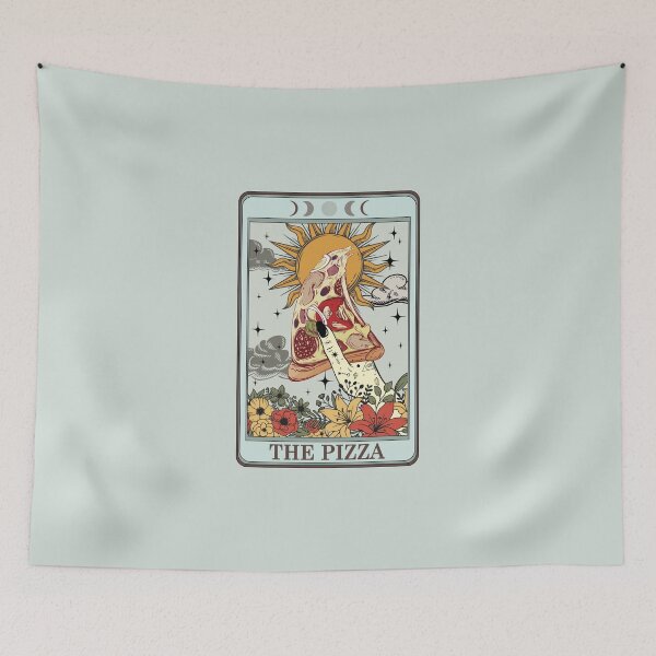 Item preview, Food Tarot Card The Pizza | modern tarot, tarot memes, pastel tarot designed and sold by ThirdEyeDesign1.