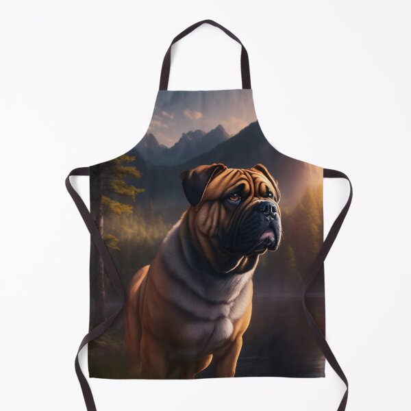 Item preview, Bullmastiff Dog in Fantasy World designed and sold by SereneMuses.