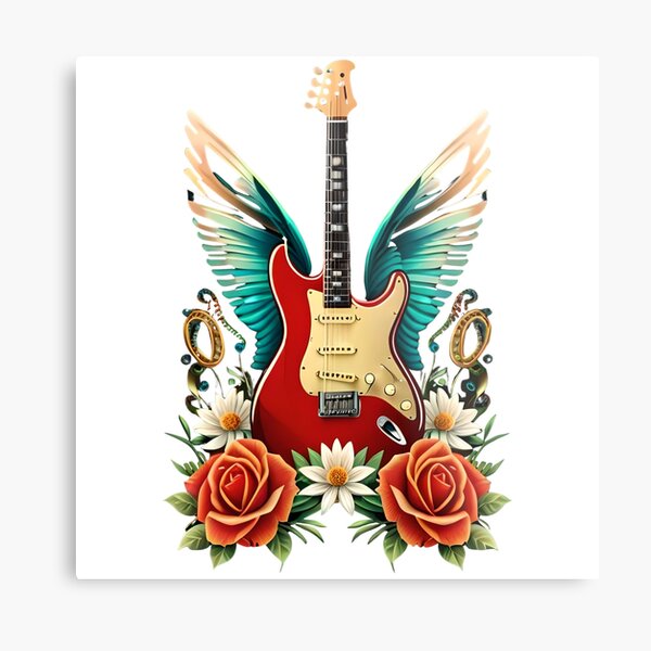 30 Background Of A Guitar With Wings Tattoo Illustrations RoyaltyFree  Vector Graphics  Clip Art  iStock