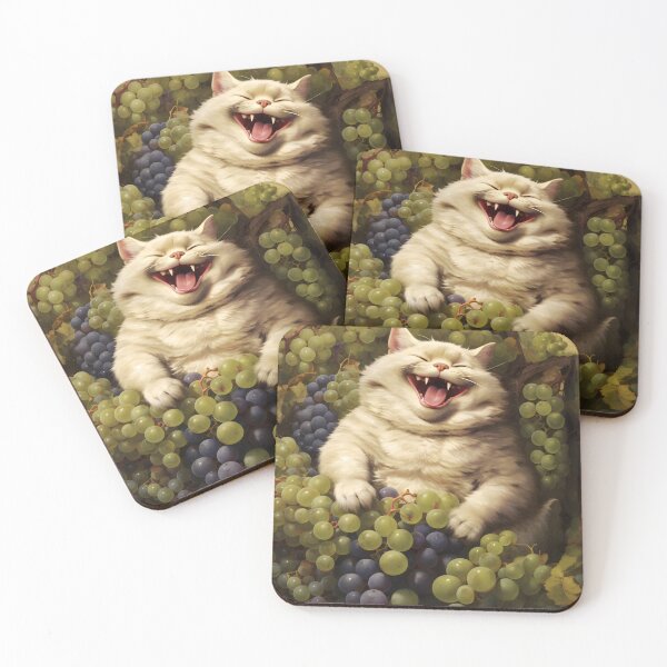 Item preview, Berrylicious Retro Whiskers: Kitschy Cats and Sweet Berries designed and sold by KittyStampedeCo.