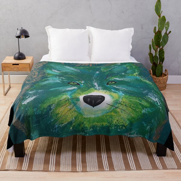 Item preview, Green foliage camouflaged wolf designed and sold by FFontaine68.