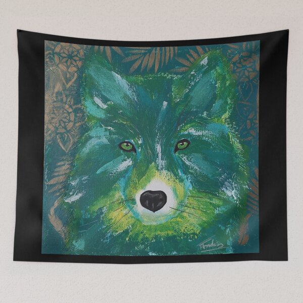 Item preview, Green foliage camouflaged wolf designed and sold by FFontaine68.