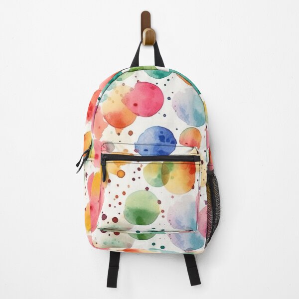 Item preview, Vibrant Watercolor Strokes Create a Dotted Symphony Pattern designed and sold by ChromaticClings.