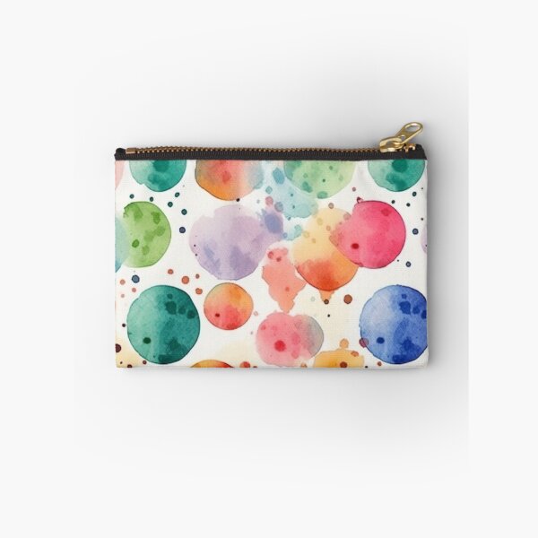 Item preview, Vibrant Watercolor Strokes Create a Dotted Symphony Pattern designed and sold by ChromaticClings.