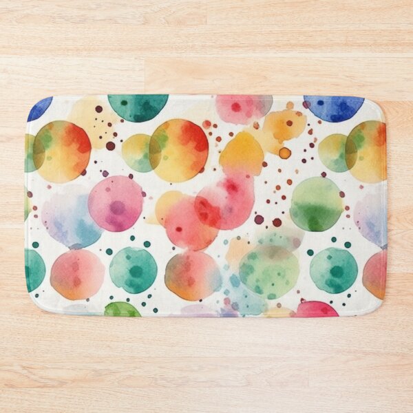 Item preview, Vibrant Watercolor Strokes Create a Dotted Symphony Pattern designed and sold by ChromaticClings.