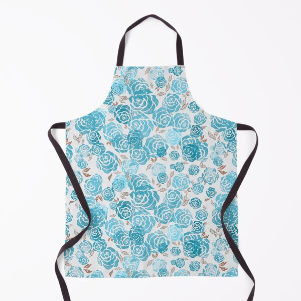 Item preview, Roses pattern - turquoise-blue designed and sold by Nira-Bar.