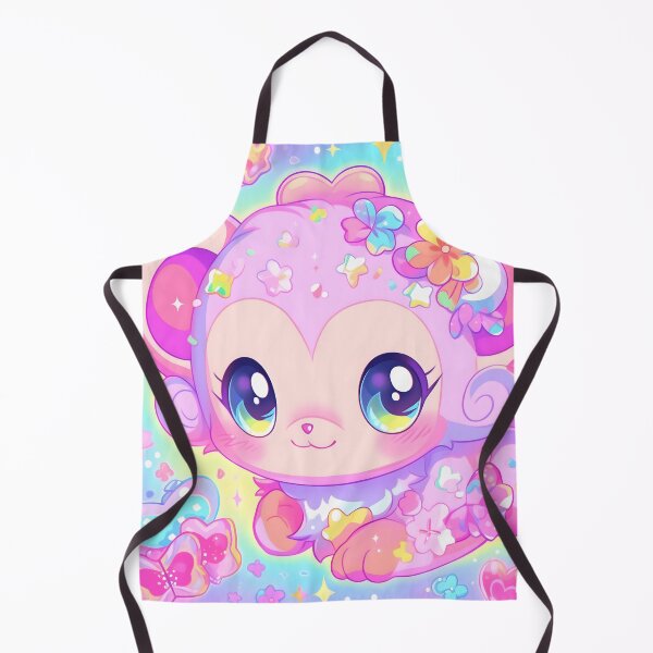 Artikelvorschau, Y2K Aesthetic - Prismatic Primates in Pink entworfen und verkauft von Cosmic-Canvases.
