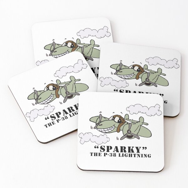Item preview, Lockheed P-38 Lightning "Sparky" Cartoon designed and sold by P-38Lightning.