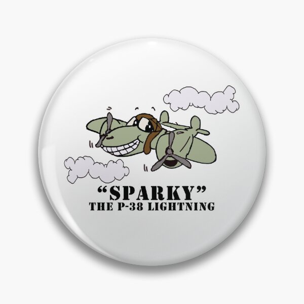 Item preview, Lockheed P-38 Lightning "Sparky" Cartoon designed and sold by P-38Lightning.