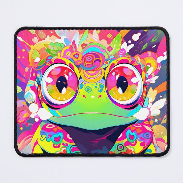 Artikelvorschau, "Y2K Aesthetic - Technicolor Toad Delight entworfen und verkauft von Cosmic-Canvases.