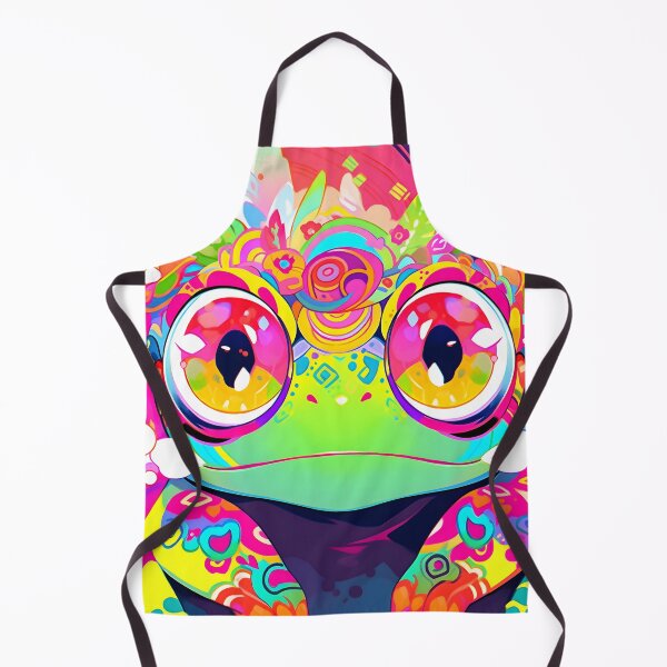 Artikelvorschau, "Y2K Aesthetic - Technicolor Toad Delight entworfen und verkauft von Cosmic-Canvases.