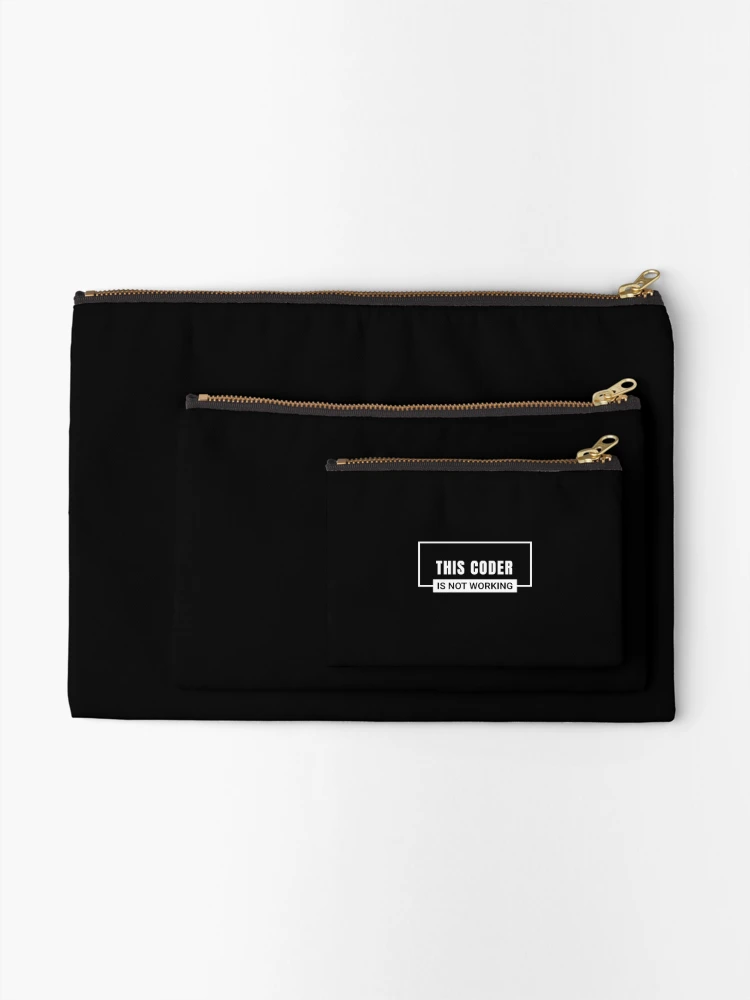 Thumbnail 2 of 4, Zipper Pouch, Developer, coder, coding, developing, programmer, occupation, profession designed and sold by Work life.