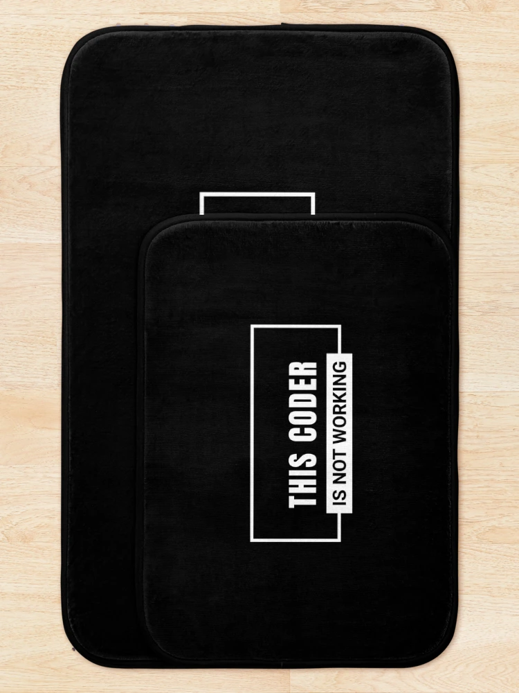 Thumbnail 5 of 6, Bath Mat, Developer, coder, coding, developing, programmer, occupation, profession designed and sold by Work life.