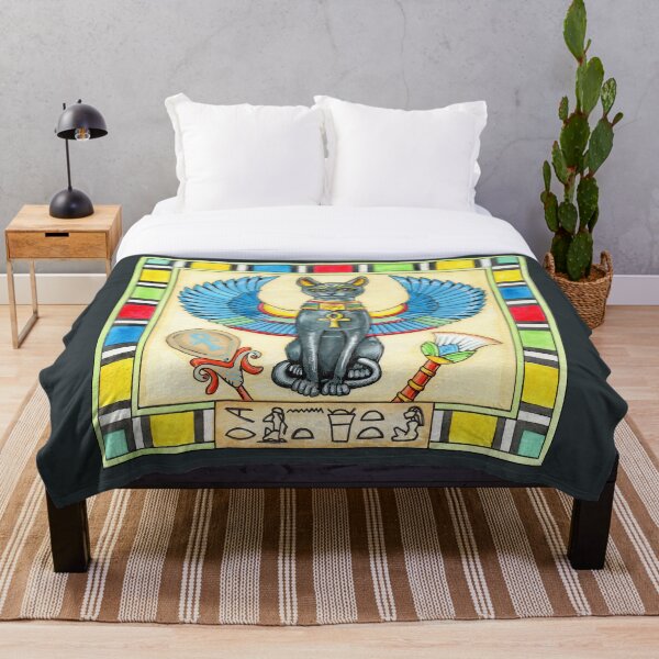 Beloved of Bast Throw Blanket
