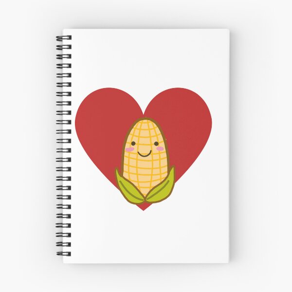 Item preview, Red heart and cute corn I love corn designed and sold by trancenit.