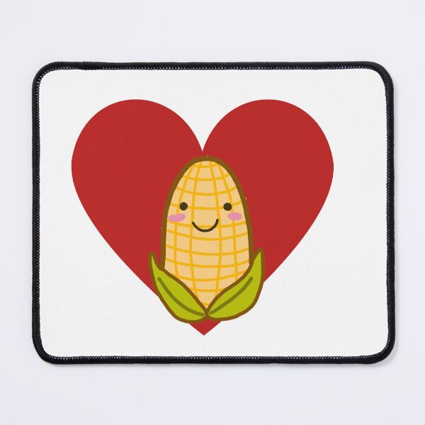 Item preview, Red heart and cute corn I love corn designed and sold by trancenit.