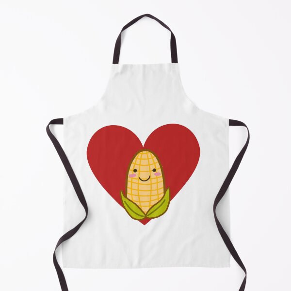 Item preview, Red heart and cute corn I love corn designed and sold by trancenit.