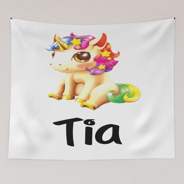 Item preview, Tia Cute Unicorn Name designed and sold by ProjectX23.