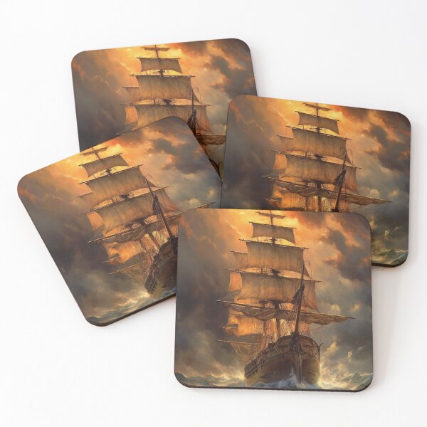 Item preview, Ship At Sea - Apparel And Wall Decor designed and sold by letsgetinspired.