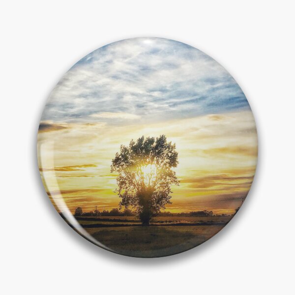 Item preview, Striking tree with clouds at sunset designed and sold by Spalton.