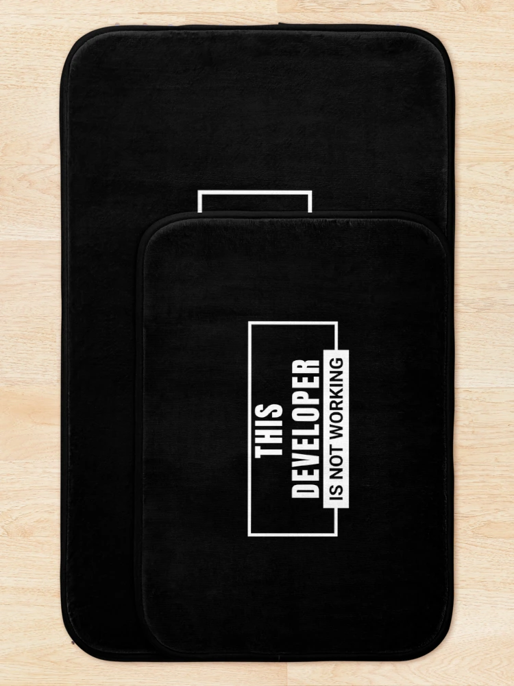 Thumbnail 5 of 6, Bath Mat, Web developer, coder, coding, developing, programmer, programming designed and sold by Work life.