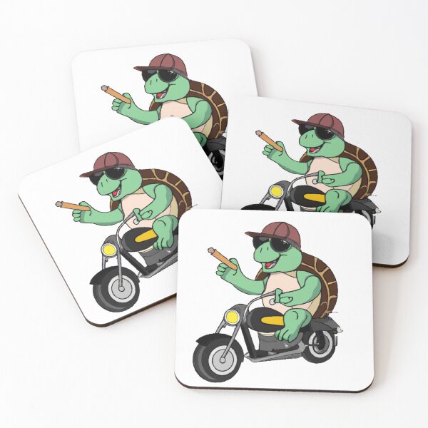 Item preview, Turtle , funny design with sunglasses and cigar on motorcycle designed and sold by Bernsteinhaus.