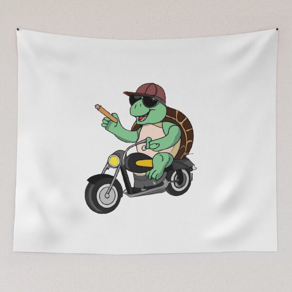 Item preview, Turtle , funny design with sunglasses and cigar on motorcycle designed and sold by Bernsteinhaus.