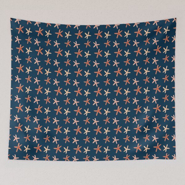 Item preview, Starfish in Blue designed and sold by Blanca-and-Rose.