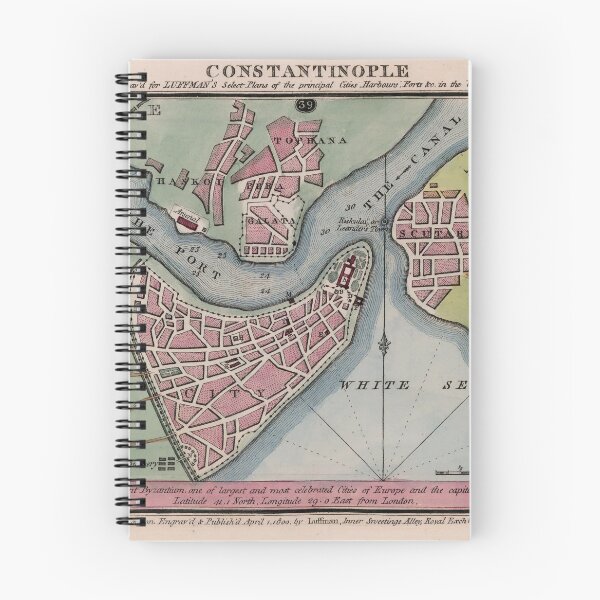 Item preview, Vintage Map of Constantinople (1800) designed and sold by BravuraMedia.