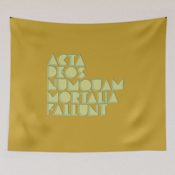 Item preview, Mortal Deeds Never Deceive the Gods - Latin - Acta Deos Numquam Mortalia Fallunt designed and sold by Trish Dish.