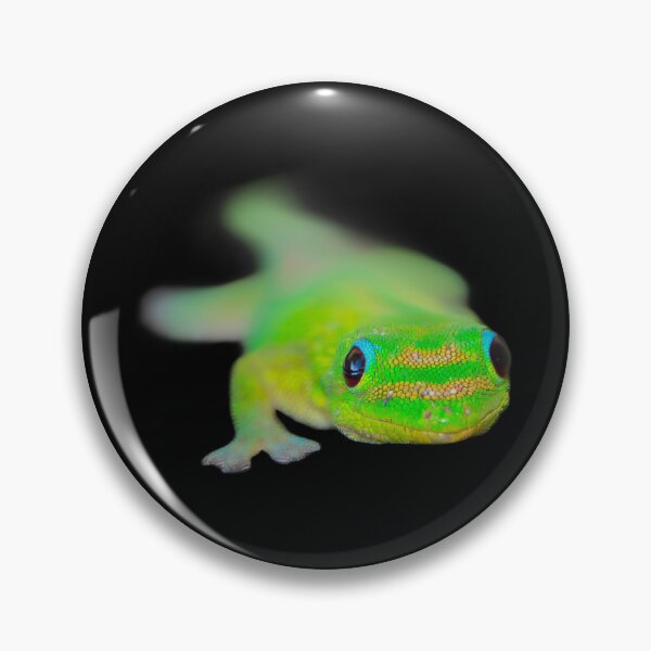 Item preview, Vibrant Green Gecko portrait designed and sold by SafariByMarisa.