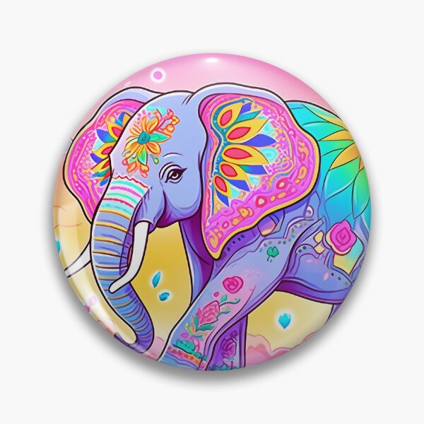 Artikelvorschau, Y2K Aesthetic - Electric Elephant Echoes entworfen und verkauft von Cosmic-Canvases.
