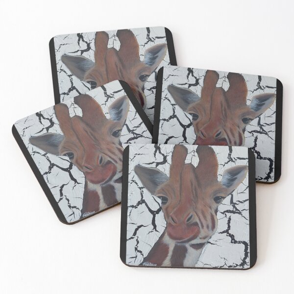 Item preview, Painting of a giraffe on a cracked background designed and sold by FFontaine68.