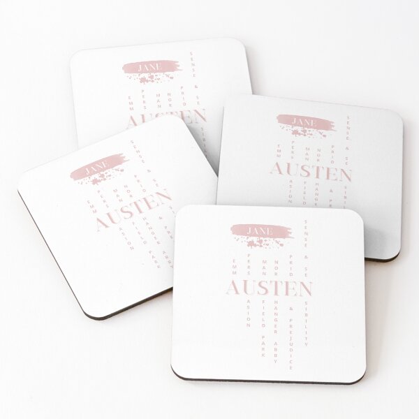 Item preview, Jane Austen novels pale pink design  designed and sold by MerytonGallery.