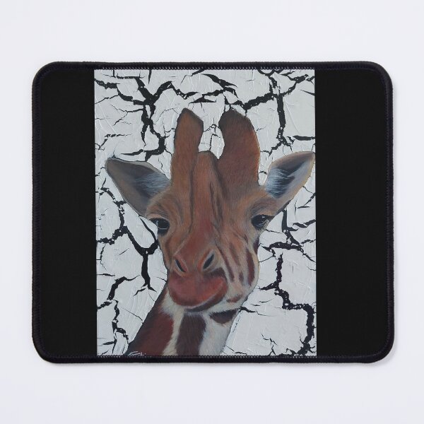 Item preview, Painting of a giraffe on a cracked background designed and sold by FFontaine68.